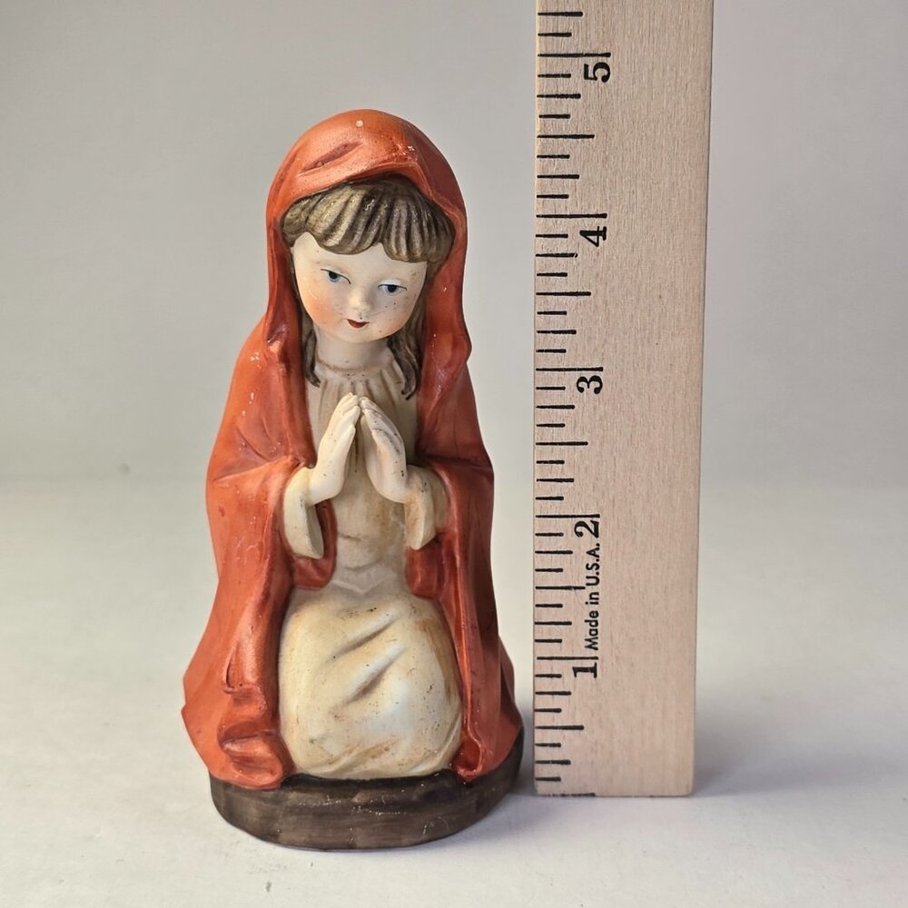 Vintage Nativity Set Porcelain Figurine Figure Mary Christmas Decor Holiday - Picture 8 of 8